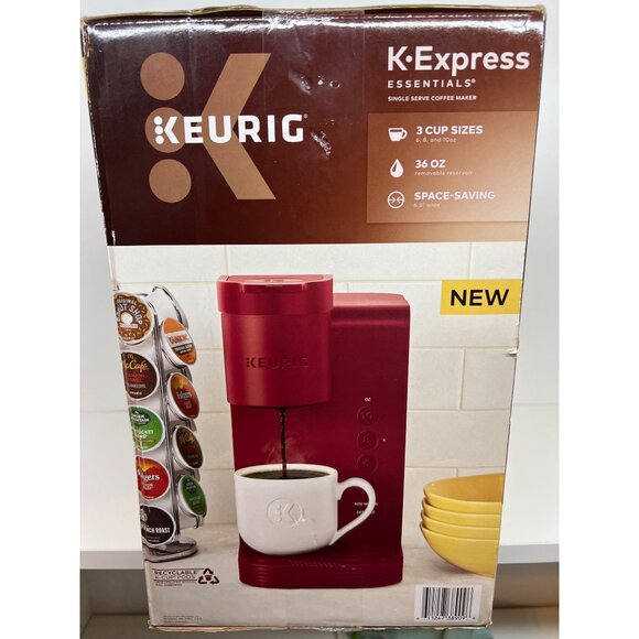 Keurig K-Express Essentials Single Serve Coffee Maker Brewer Color Red - Picture 2 of 4